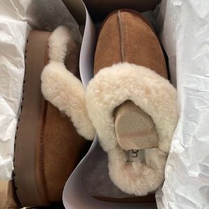 Disquette
B Medium (B.M) TAN New with box Womens
UGG platform slippers